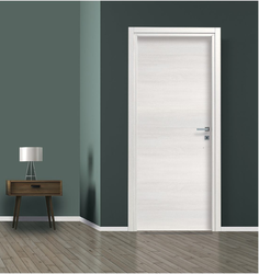 PORTE EQUILIBRE BATTANTE LATTE 83 +HUISSERIE-REVESIBLE-SERRURE MAGNETIQUE