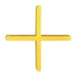 CROISILLONS JAUNES A FAIENCE 2MM (SAC DE