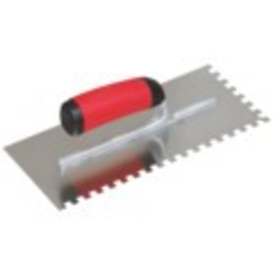 PLATOIR A COLLE INOX 28X12 MONTURE ALU DENTS 8X8