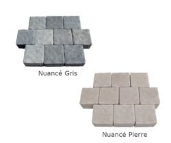 PAVE BOSSELE 12X12 NUANCE GRIS