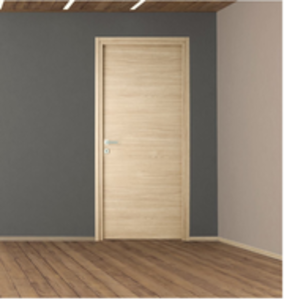 PORTE EQUILIBRE BATTANTE CHENE NAT 93 +HUISSERIE-REVESIBLE-SERRURE MAGNTIQUE