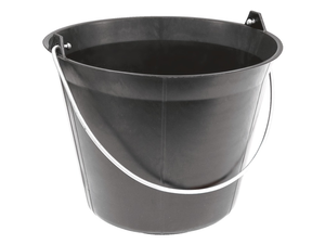 SEAU PLASTIQUE NOIR 11 LITRES POIGNEE AN