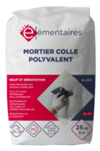 MORTIER COLLE POLYVALENT BLANC 25KG