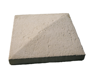 CHAPEAU POINTE DIAMANT 44x44 ASPECT PIERRE