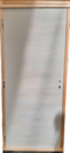 BP COUPE-FEU 1/2H EI30 204X83D HUISSERIE PLCA 68X57 -SERRURE 1PT