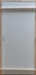 BP PALIERE COUPE-FEU 1/2H EI30 204X93D HUISSERIE PLCA 68X57 -SERRURE 3PTS