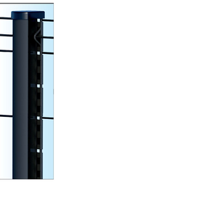 POTEAU TITAN MULTIPOSE 1.60M GRIS 7016 POUR POSE SUR PLATINE PX 1.52M